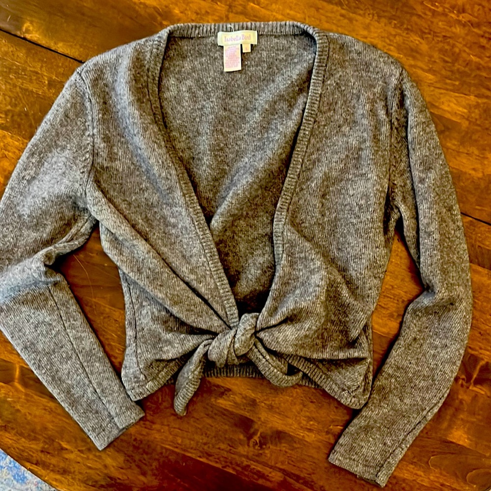 Ballerina Tie Front and Cropped Sweater by Isabella Bird